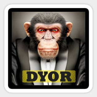 DYOR Protect the Apes Animals have Rights Sticker